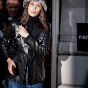 Vintage 1990s 90s Y2K Leather Jacket Blazer